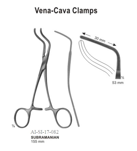 Subramanian Vena Cava clamp